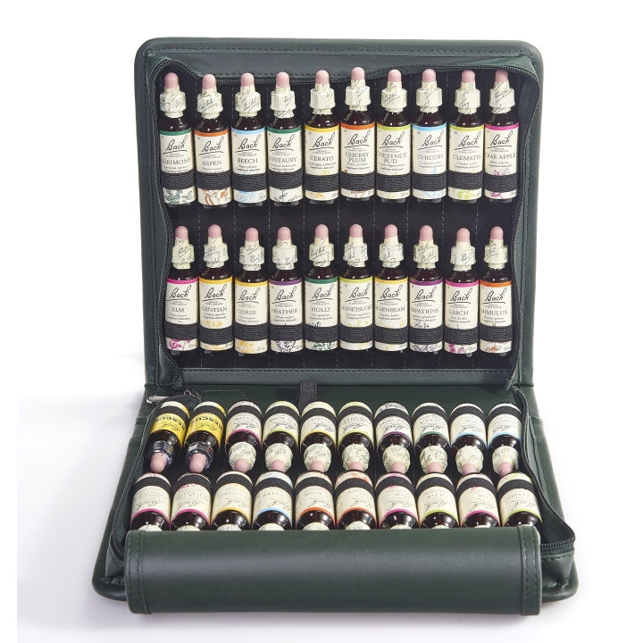 Trousse vide verte 40 flacons Fleurs de Bach Mes Fleurs de BACH 5 - mesfleursdebach.com 