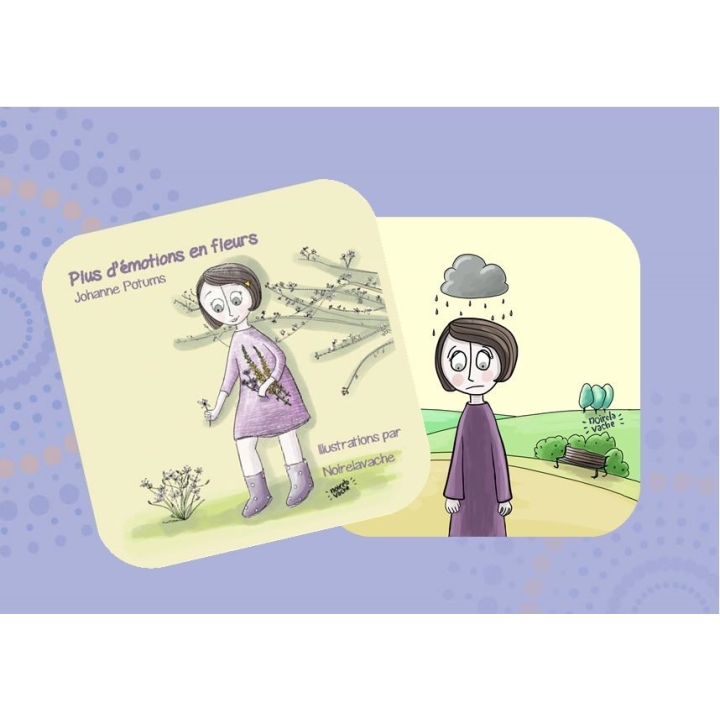Cartes pour les enfants "Mes émotions en Fleurs", par Johanne Potums - 10*10cm Mes Fleurs de BACH 8 - mesfleursdebach.com 