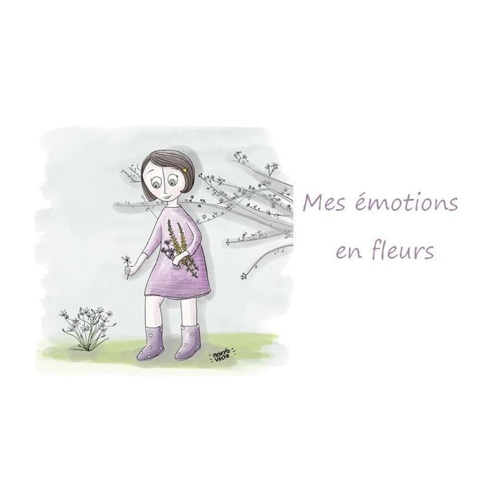 Cartes pour les enfants "Mes émotions en Fleurs", par Johanne Potums - 10*10cm Mes Fleurs de BACH 9 - mesfleursdebach.com 