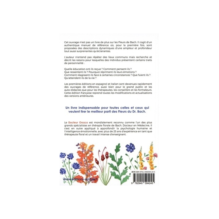 Fleurs de Bach, 38 descriptions dynamiques Dr Ricardo Orozco Mes Fleurs de BACH 3 - mesfleursdebach.com 