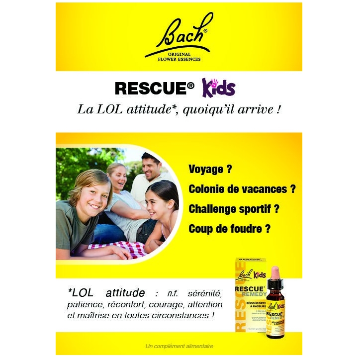 Bach - Rescue Kids sans alcool jour 10 ml Bach Original Bach Original Nelsons 9 - mesfleursdebach.com 