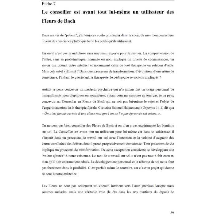 La vie à pleines Fleurs de Jean-Michel Piquemal Mes Fleurs de BACH 6 - mesfleursdebach.com 