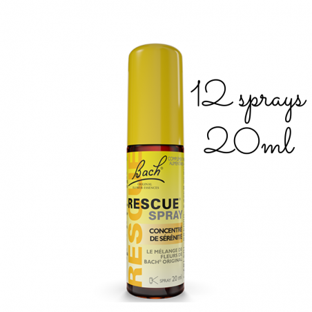 Bach Original Rescue spray jour 20 ml x 12 avec présentoir