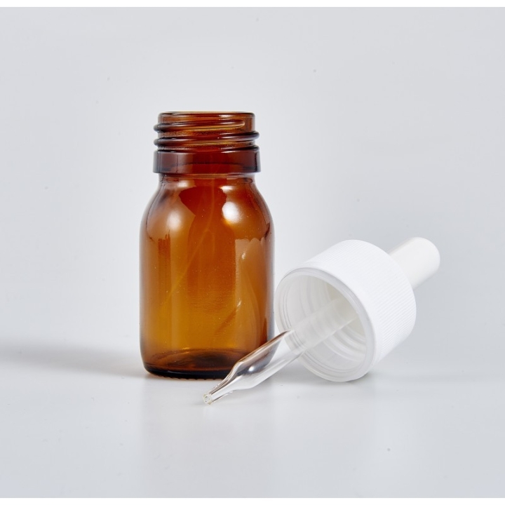 x156 flacons compte-gouttes blancs vides teintés 30 ml Mes Fleurs de BACH 2 - mesfleursdebach.com 