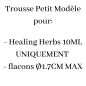 TROUSSE PETIT MODELE NOIRE vide pour 10ML de Healing Herbs.