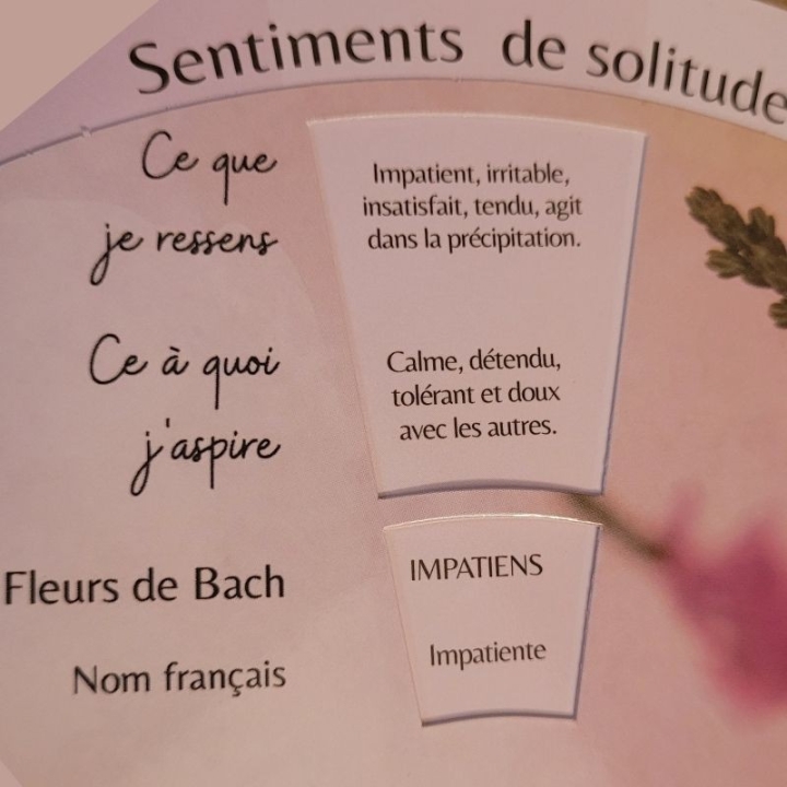 Roue de recommandation des Fleurs de Bach Mes Fleurs de BACH 7 - mesfleursdebach.com 