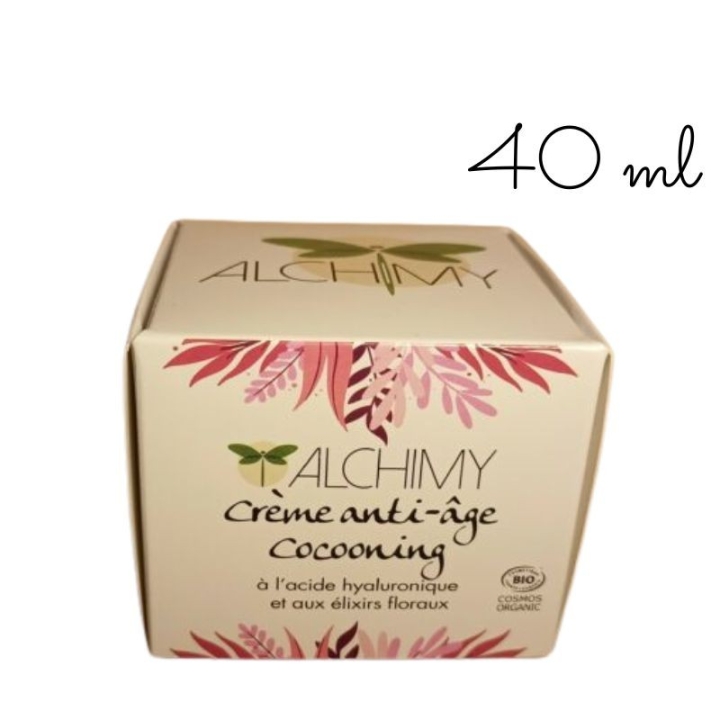 Crème Anti-Âge Cocooning Alchimy aux Fleurs de Bach et à l'acide hyaluronique Alchimy 11 - mesfleursdebach.com 