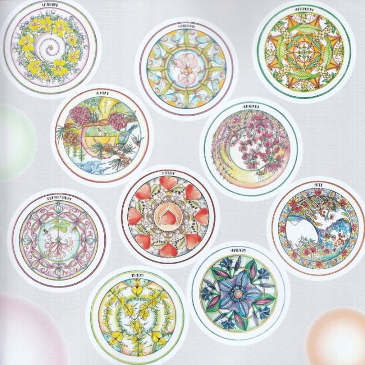 Fleurs de Bach et mandalas à colorier par Caroline Noland Mes Fleurs de BACH 3 - mesfleursdebach.com 