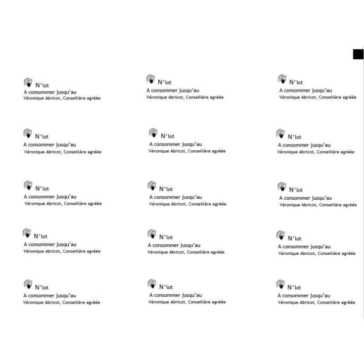 Word Cadeau: Texte pour vos planches d'étiquettes personnalisables A5 Mes Fleurs de BACH 1 - mesfleursdebach.com 