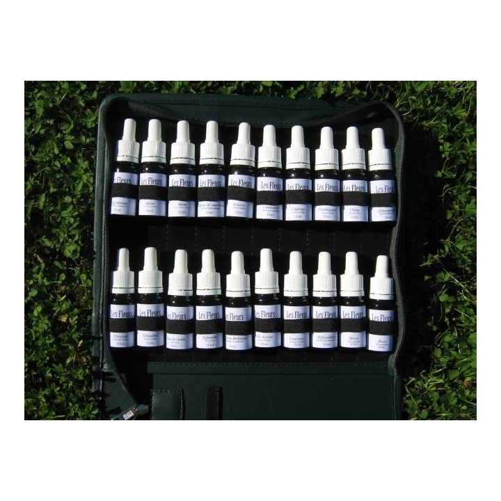 Trousse vide verte 40 flacons Fleurs de Bach Mes Fleurs de BACH 6 - mesfleursdebach.com 
