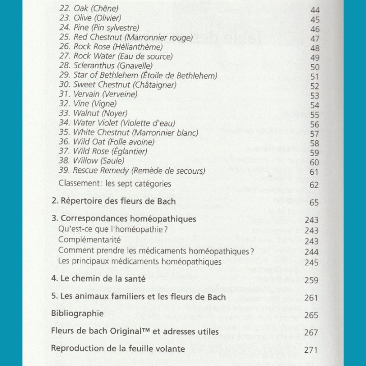 Fleurs de Bach et Homéopathie du Dr Alain Horvilleur Mes Fleurs de BACH 4 - mesfleursdebach.com 