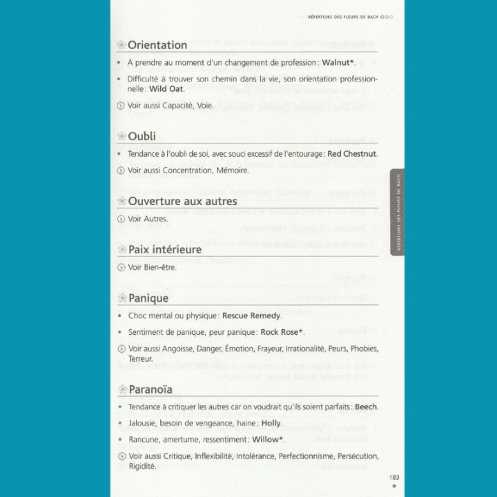 Fleurs de Bach et Homéopathie du Dr Alain Horvilleur Mes Fleurs de BACH 6 - mesfleursdebach.com 
