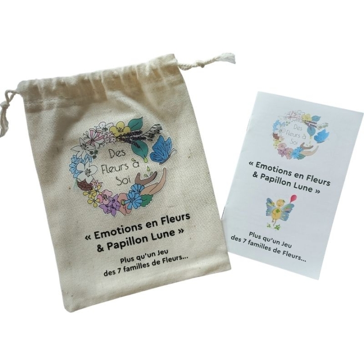 Cartes enfants Fleurs de Bach "Emotions en Fleurs et Papillon Lune" - 11*7cm Mes Fleurs de BACH 6 - mesfleursdebach.com 