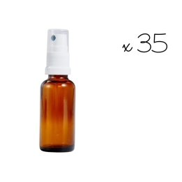 35 flacons vaposprays ronds vides teintés 30 ml Mes Fleurs de BACH 1 - mesfleursdebach.com 