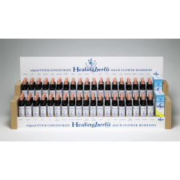 Présentoir en bois Vide pour flacons 10 ml Healing Herbs Healing Herbs 1 - mesfleursdebach.com 