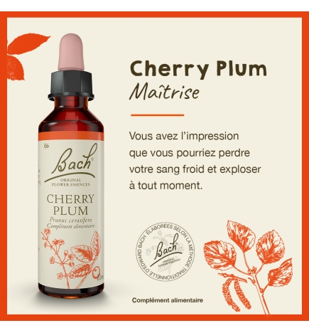 Cherry Plum fleurs de Bach Original 20 ml (Prunier Myrobolan)
