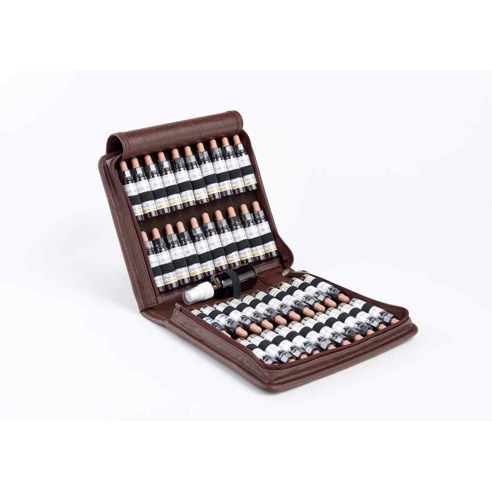 TROUSSE MARRON PETIT MODELE vide pour 40 flacons 10ML TROUSSE MARRON PETIT MODELE vide pour 40 flacons 10ML