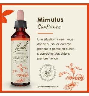 Mimulus fleurs de Bach Original 20 ml (Mimule)