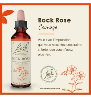 Rock Rose fleurs de Bach Original 20 ml (Hélianthème)
