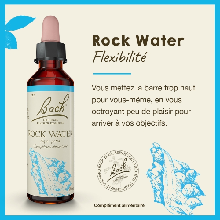 Rock Water Bach Original - Fleur de Bach Authentique 20 ml (Eau de Roche) Bach Original Nelsons 2 - mesfleursdebach.com 