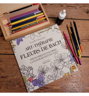 Art-Thérapie et Fleurs de Bach - 38 fleurs à colorier - Lucilla Satanassi