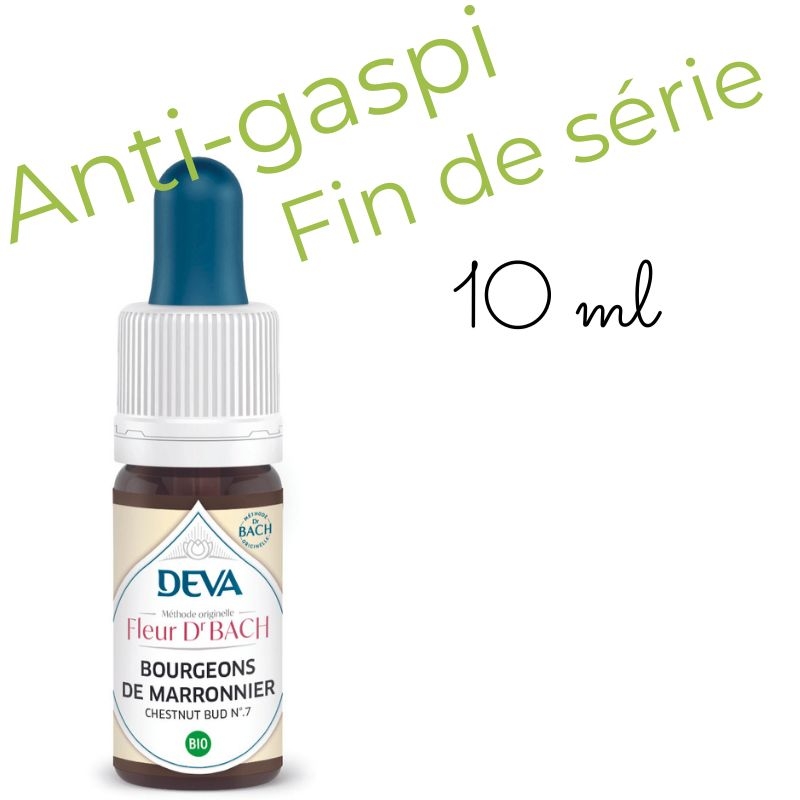 ANTI-GASPI Fin de série 10 ml Deva Chestnut Bud (Bourgeon de Marronnier)