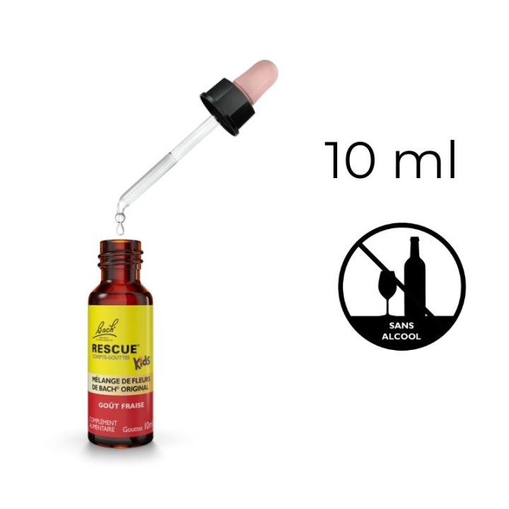 Bach - Rescue Kids sans alcool Jour Fraise 10 ml Bach Original Bach Original Nelsons 2 - mesfleursdebach.com 