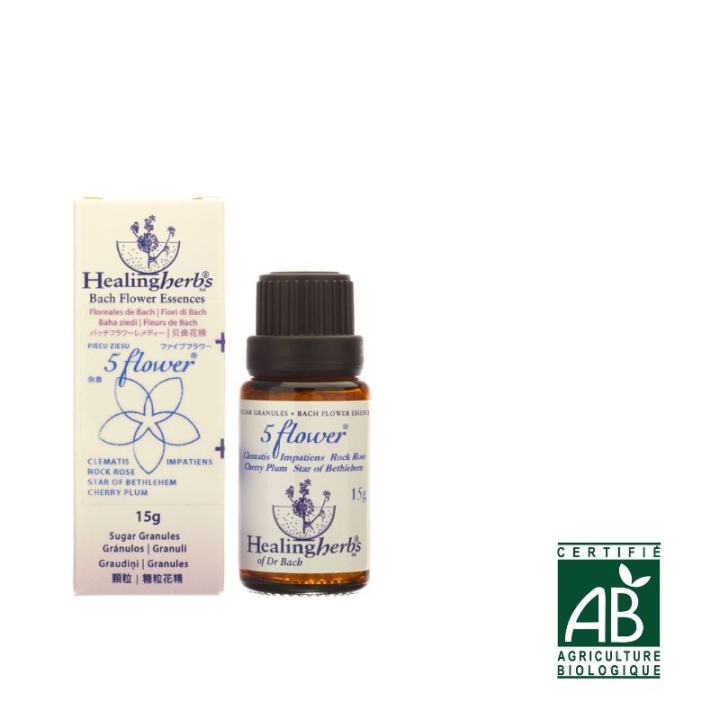 Healing Herbs - 5 Fleurs granules Jour - JULIAN BARNARD Healing Herbs 1 - mesfleursdebach.com 