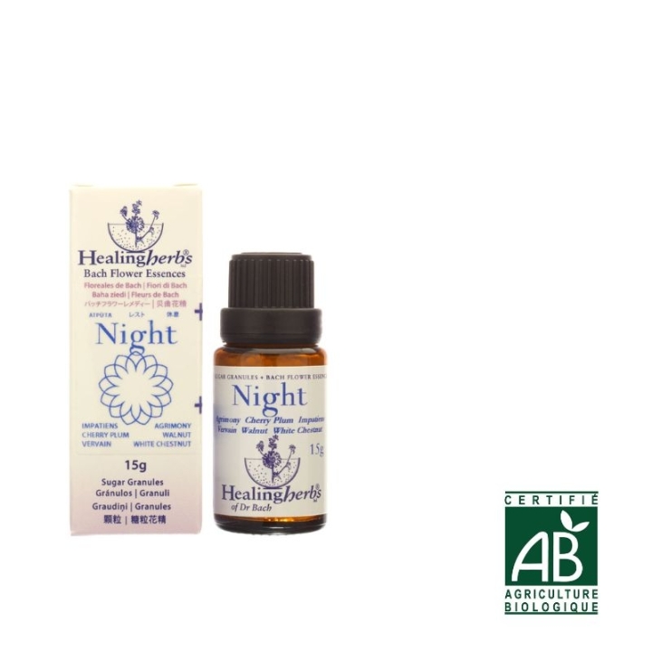 Healing Herbs - 5 Fleurs granules Nuit - Julian Barnard Healing Herbs 1 - mesfleursdebach.com 