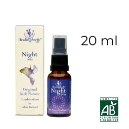 Healing Herbs - 5 Fleurs d'urgence Rescue Nuit spray nuit 20 ml - Julian Barnard Healing Herbs 1 - mesfleursdebach.com 