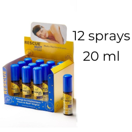 Rescue - Présentoir 12 Rescue spray nuit 20 ml Bach Original Bach Original Nelsons 1 - mesfleursdebach.com 
