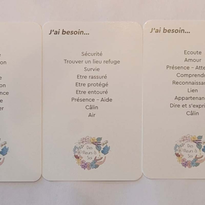 Cartes enfants "Mes ressentis et mes besoins avec Papillon Lune" - 11*7cm Mes Fleurs de BACH 9 - mesfleursdebach.com 