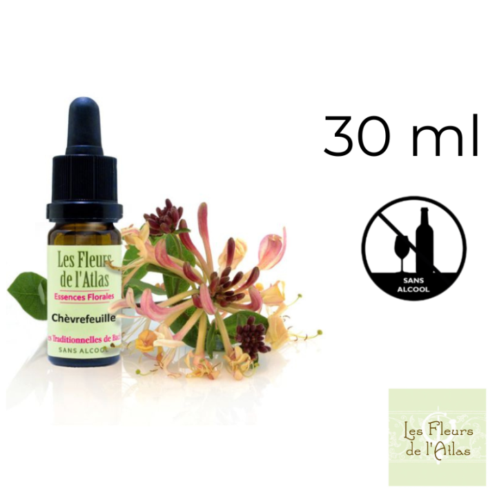 Honeysuckle Fleurs de Bach sans alcool - Fleurs de l'Atlas 30 ml (Chèvrefeuille) Fleurs de l'Atlas - Sans alcool 1 - mesfleursde