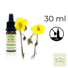 Rock Rose Fleurs de Bach sans alcool - Fleurs de l'Atlas 30 ml (Hélianthème) Fleurs de l'Atlas - Sans alcool 1 - mesfleursdebach