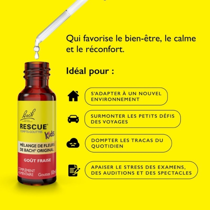 Bach - Rescue Kids sans alcool Jour Fraise 10 ml Bach Original Bach Original Nelsons 4 - mesfleursdebach.com 