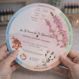 Roue de recommandation des Fleurs de Bach Mes Fleurs de BACH 1 - mesfleursdebach.com 