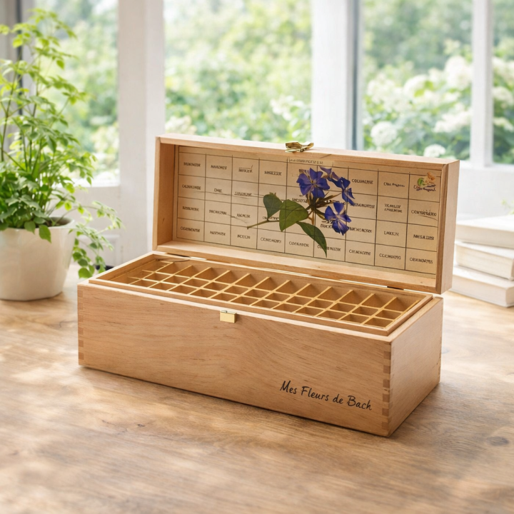 Bach Original 20 ml - Coffret vide Cerato Mes Fleurs de BACH 1 - mesfleursdebach.com 
