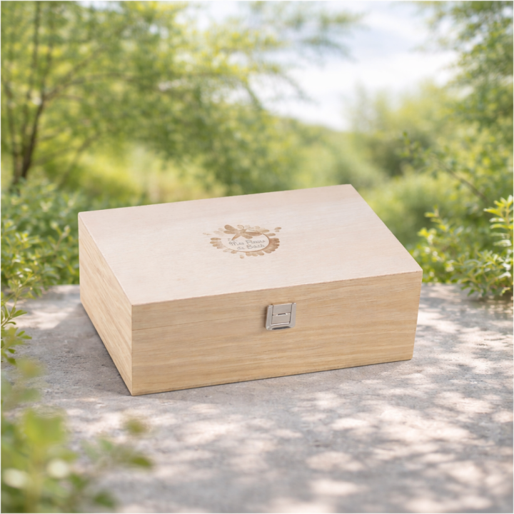 Coffret vide en chêne de Bourgogne pour Bach Original ou sans alcool Mes Fleurs de BACH 5 - mesfleursdebach.com 
