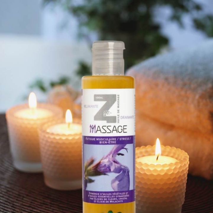 Huile de massage 100 ML Bien-être Z-Massage Laboratoire Mint-e 12 - mesfleursdebach.com 