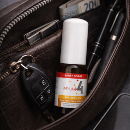 Spray gorge Bio Immuno4 20 ml aux fleurs de Bach Laboratoire Mint-e 1 - mesfleursdebach.com 