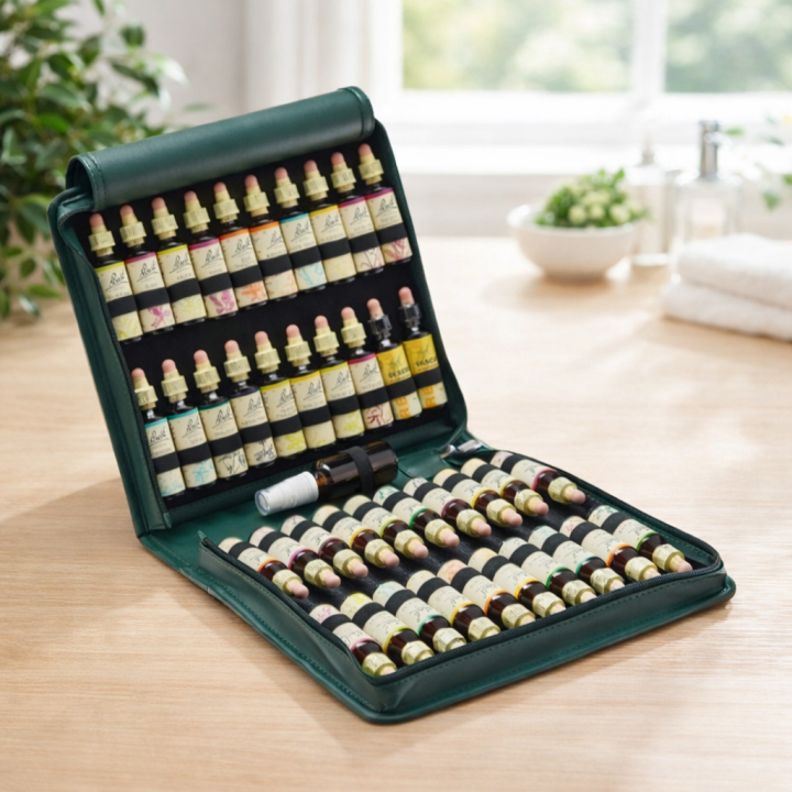 Trousse vide fleurs violettes 40 flacons Fleurs de Bach Mes Fleurs de BACH 5 - mesfleursdebach.com 