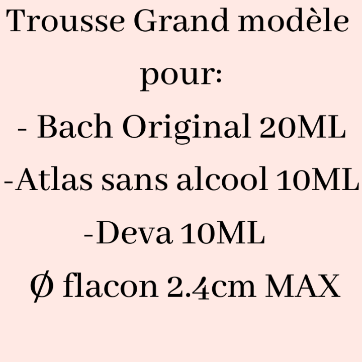 Trousse vide Noire 40 flacons Fleurs de Bach Mes Fleurs de BACH 4 - mesfleursdebach.com 