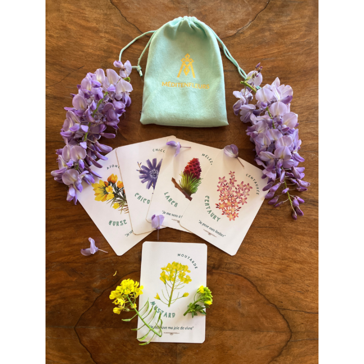 JEU DE CARTES MÉDITENFLEURS® - 39 Cartes illustrées sur les fleurs de Bach par Mathilde JUAN [product.brand] 2 - mesfleursdebach