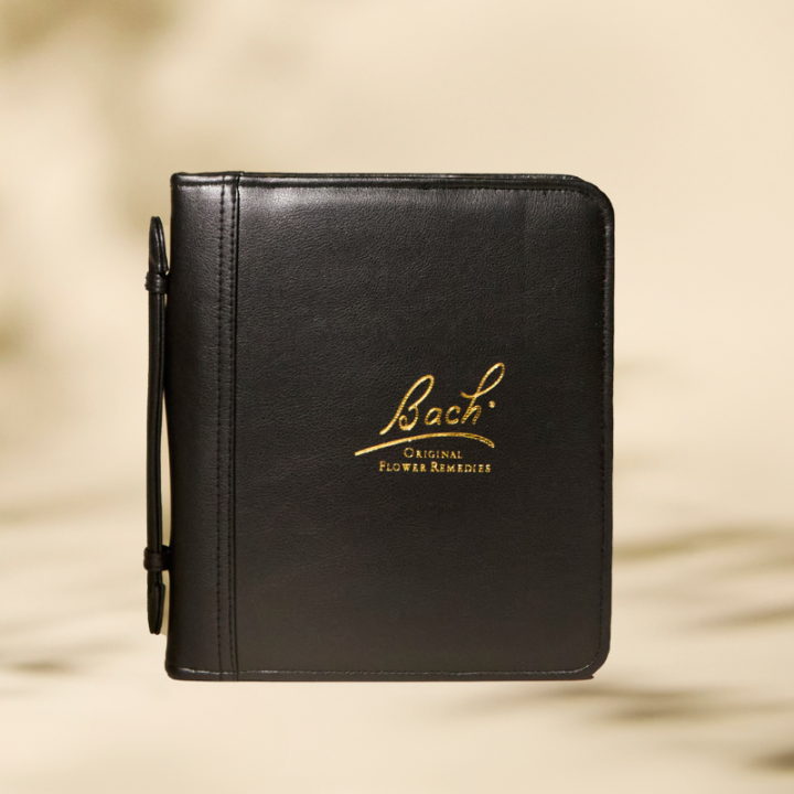 Trousse vide en cuir grand modèle noire pour 40 flacons Bach Original 20 ml Bach Original Nelsons 1 - mesfleursdebach.com 