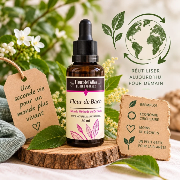 Flacon verre ambré 30 ml réutilisable - Seconde vie