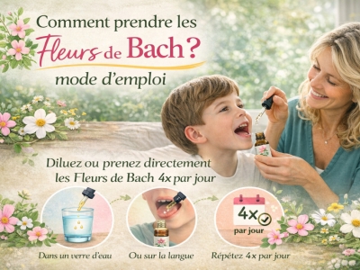 Comment prendre les Fleurs de Bach ?