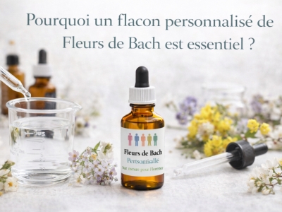 Pourquoi un flacon personnalisé de Fleurs de Bach est essentiel ?